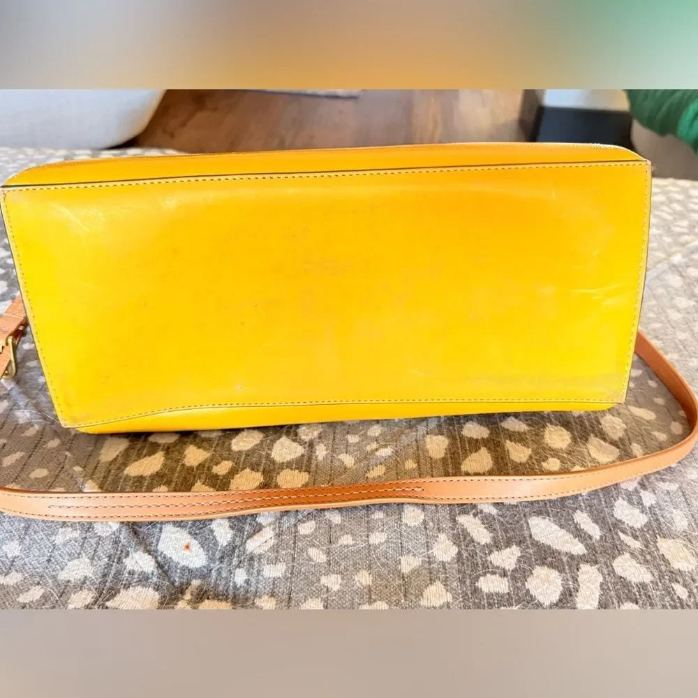 Tory Burch Tan and White Tote